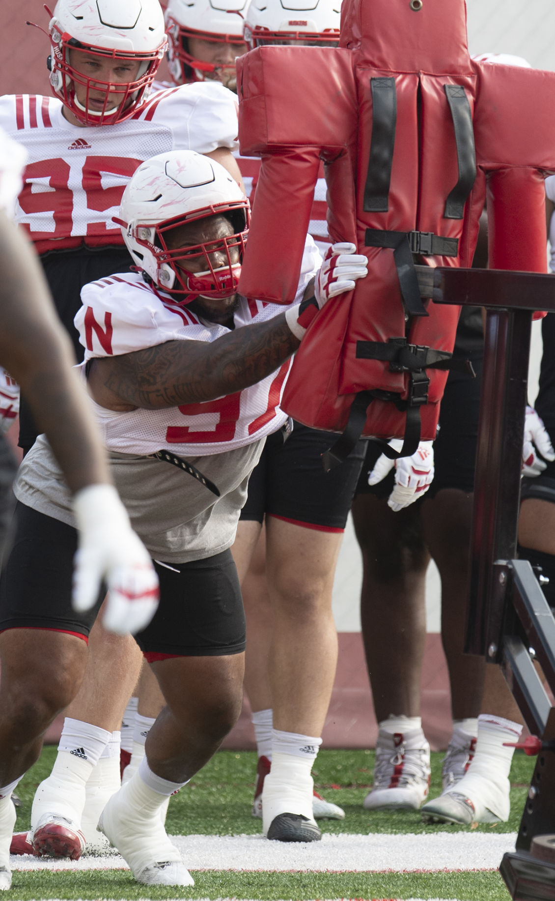 NU football practice, 8.4